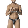 CandyMan String Police avec menottes Noir